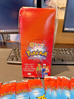 48 RARE VINTAGE 1999 POKEMON COLLECTOR STICKER PACKS SANDYLION NEW SEALED Pack - Image 5
