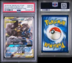 Pokemon Lucario & Melmetal GX SM192 PSA 10 Gem Mint Power Tin Promo Alt Art FA - Image 3