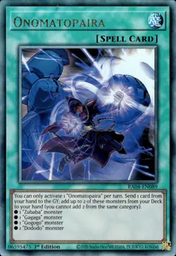 Onomatopaira - Ultimate Rare 1st Edition RA04-EN089 - NM - YuGiOh - Image 1