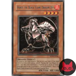 Yugioh Horus the Black Flame Dragon LV4 SOD-EN006 NM - Image 1