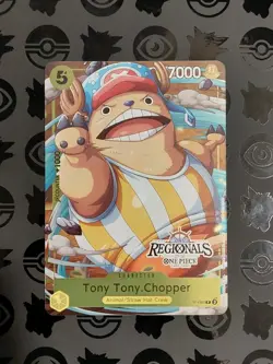 One Piece CCG Tony Tony Chopper P-089 Promo ONLINE Regional Tournament NM - Image 1