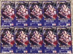 One Piece TCG The Azure Sea’s Seven OP-14 Sleeved Booster Pack Lot Of 10 Sealed - Image 1