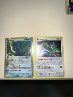 Pokemon Rayquaza Basic Holo Cards Delta Species & Majestic Dawn Lot 2x - Image 1
