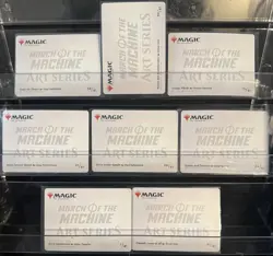 Magic The Gathering LOT (8) Gold Signature Art Series Cards March Of Machine - Image 2