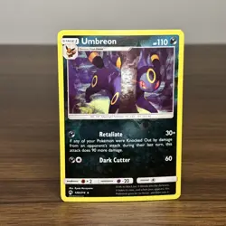 Umbreon #120/214 Sun & Moon Lost Thunder - Reverse Holo Rare Pokemon Card - Image 2