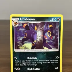 Umbreon #120/214 Sun & Moon Lost Thunder - Reverse Holo Rare Pokemon Card - Image 3