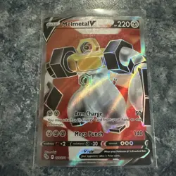 Pokemon TCG Melmetal v Full Art Holo Ultra Rare Card Pokemon Go 075/078 - Image 1