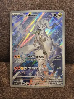 Pokemon TCG N's Reshiram 167/159 Journey Together JTG Illustration Rare Card - Image 1