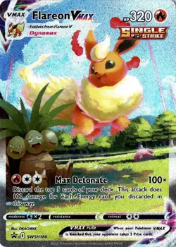 NM/GEM - Flareon VMAX SWSH180 Promo SWSH: Sword & Shield Promo Cards - Image 1