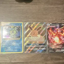 Pokemon TCG Holo Card Lot Gyarados Eevee GX Charizard VMAX Nintendo Standard - Image 1