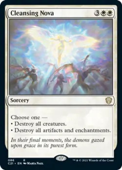 x1 Cleansing Nova R MTG Commander 2021 M/NM, English - Image 1