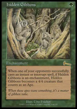 MTG HIDDEN GIBBONS PLAYED - GIBBONI NASCOSTI - UL - MAGIC - Image 1
