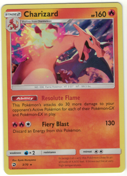 Charizard 3/70 Holo NM / LP Pokemon Card HQ Scan - Image 1