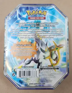 2009 POKEMON TCG BLUE ARCEUS TIN FACTORY SEALED NEW (4 BOOSTERS, 1 LV X PROMO) - Image 2