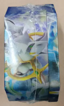 2009 POKEMON TCG BLUE ARCEUS TIN FACTORY SEALED NEW (4 BOOSTERS, 1 LV X PROMO) - Image 4