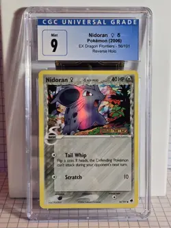 2006 Pokemon Ex Dragon Frontiers - Nidoran Rev Foil #56 - CGC 9 - Image 1