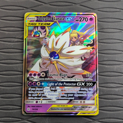 Pokemon Solgaleo & Lunala GX 65/236 TAG TEAM Holo Cosmic Eclipse Pokemon Card - Image 1