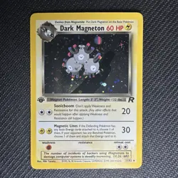 Dark Magneton 11/82 Rare Team Rocket Holo 1st Edition MP Pokemon TCG - Image 2