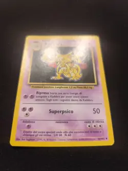 Carta Pokemon SUGIMORI PSA KADABRA 32/102 SET BASE ITA 1995 OLD BGS CGC NO HOLO - Image 4