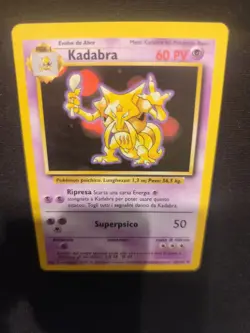 Carta Pokemon SUGIMORI PSA KADABRA 32/102 SET BASE ITA 1995 OLD BGS CGC NO HOLO - Image 5