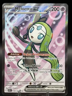 Pokemon TCG - Meloetta EX - 159/086 - SV: Black Bolt - Ultra Rare - Image 1