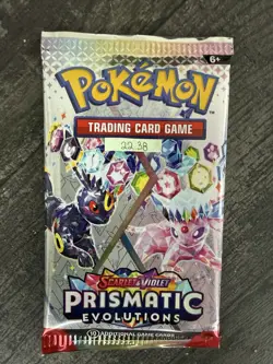 Heavy 22.38! Pokemon Prismatic Evolutions Booster Pack Sealed! Demi-God PackU! - Image 3