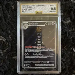 GOTHITELLE #211 2025 POKEMON SVP EN BLACK STAR PROMO AGS MINT+ 9.5 - Image 1