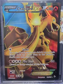 2014 Pokemon XY FULL ART Charizard EX Flashfire #100/106 BGS 8 MINT - Image 2