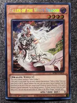 Yugioh! Fallen of the White Dragon NM - BPRO-EN024 - Secret Rare 1st Edition NM - Image 1