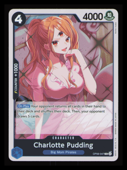 One Piece TCG Charlotte Pudding R Wings of the Captain OP06-047 NM TCG - Image 1