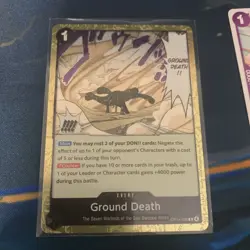Ground Death OP14-096 Rare - The Azure Sea's Seven One Piece TCG - English NM - Image 1