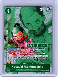 One Piece Kouzuki Momonosuke OP01-041 Tournament Pack V7 Winner Promo English Nm - Image 1