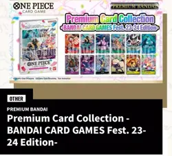 ONE PIECE Premium Card Collection BANDAI CARD GAMES FEST 23-24 English Sealed IH - Image 1