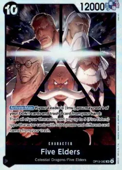 Five Elders OP13-082 SR One Piece TCG English-NM - Image 1
