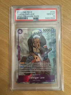 Trafalgar Law TREASURE RARE (ST10-010 SR) PSA 10 (94843564) - One Piece - Image 1