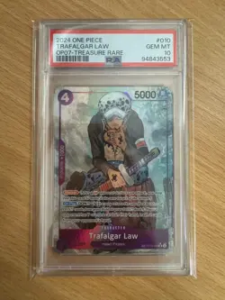 Trafalgar Law TREASURE RARE (ST10-010 SR) PSA 10 (94843553) One Piece - Image 1