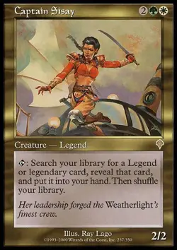 Slightly Played, English - 1 x MTG Captain Sisay Invasion - Image 1