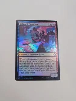 MTG - Eclipsed Flamekin (Foil) - Lorwyn Eclipsed NM/M Condition - Image 1