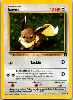Eevee - 55/82 - Common - Team Rocket - Pokemon Card - Image 1