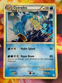Gyarados 4/123 LP Cracked Ice Holo Promo HGSS Pokemon TCG - Image 1