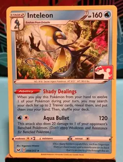 Inteleon 043/198 Non Holo Prize Pack Series Pokemon Play! Mint Condition - Image 1