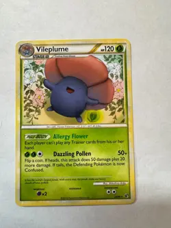 Vileplume 24/90 Non-Holo Rare Undaunted 2010 Pokemon Card pre-owned - Image 1