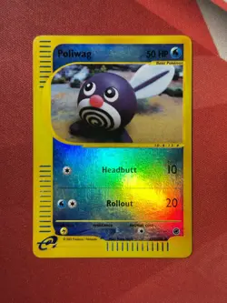 POLIWAG 125/165 Expedition REVERSE HOLO RH E-Series Pokemon TCG card LP-NM - Image 1