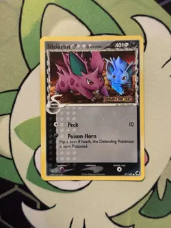 Nidoran M Reverse Holo Stamped 57/101 Dragon Frontiers Pokemon NM - Image 1
