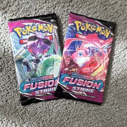 Pokemon Fusion Strike Mew 2 Booster Packs English Sword & Shield TCG - Image 1