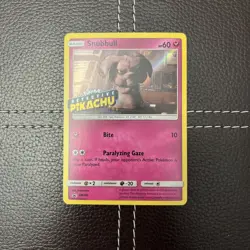 Pokemon TCG - Snubbull - SM200 - Sun & Moon Promo - NM Stamped Black Star (2019) - Image 1