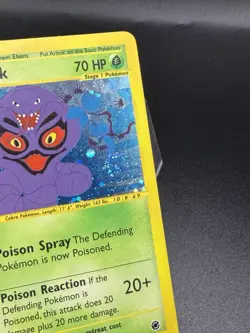 Arbok 3/165 Expedition 2002 Rare Holo e-Series Pokemon MP/HP Pin Hole EL3 SWIRL - Image 3