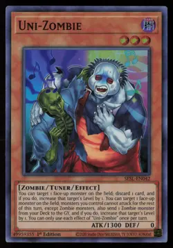 Yugioh Uni-Zombie SESL-EN042 1st Edition Super Rare NM - Image 1