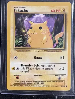 Pokemon TCG Pikachu Card Lot 6 - NM to LP *each a different era* HOLO Included - Image 5
