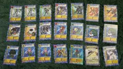 Original Digimon Cards Bandai Animated Holographics 137 Cards Original Owner - Image 2